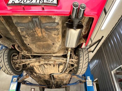 Замена гофры глушителя Honda Prelude II